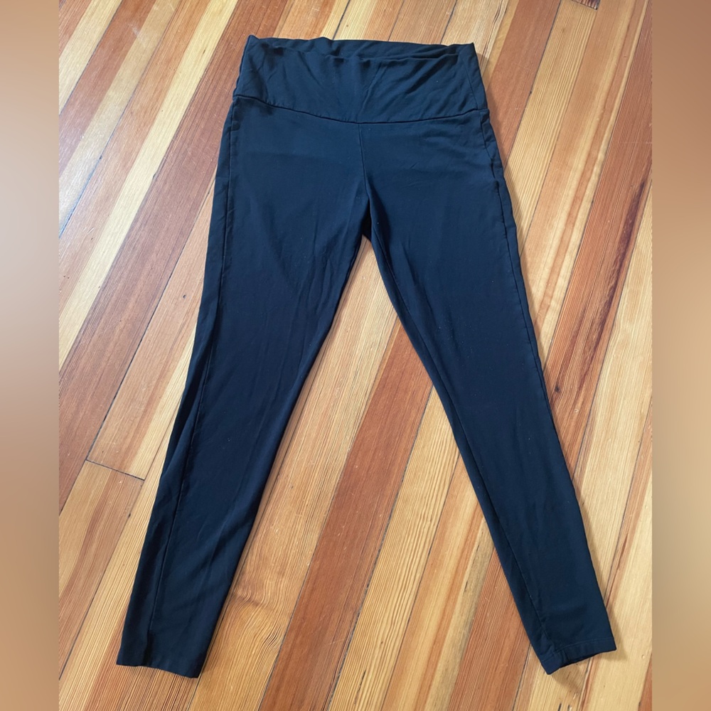 Seraphine Black Thermal Maternity Leggings Sz Medium